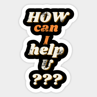 How can I help U Sticker